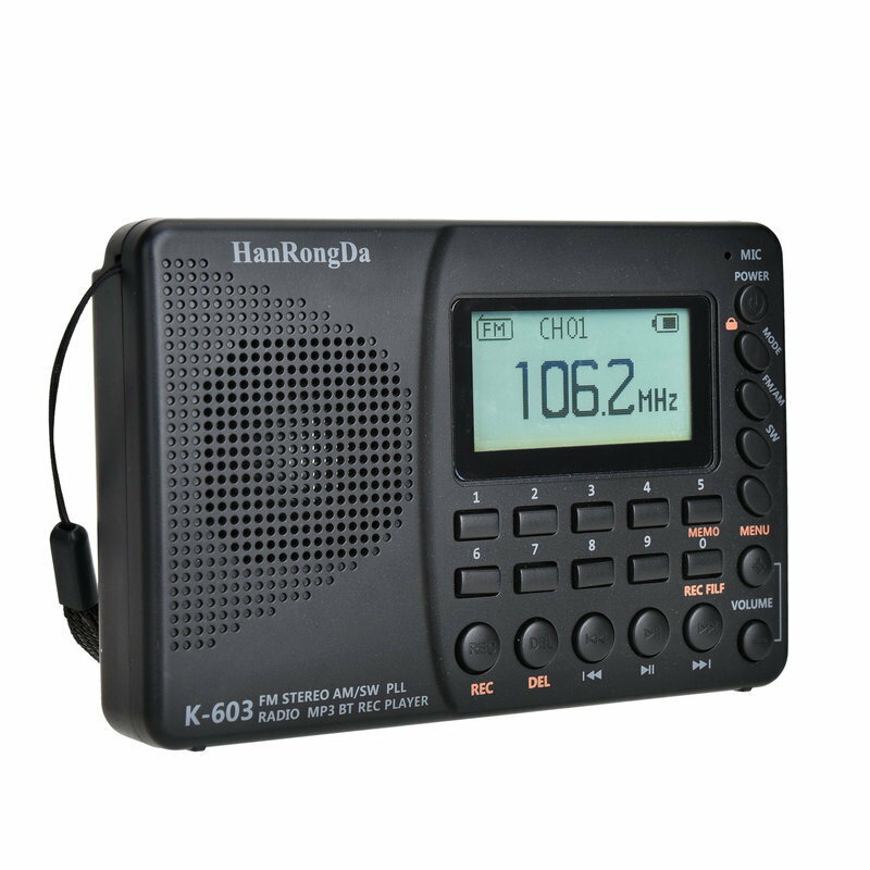 老人便攜式調頻插卡外放藍芽MP3播放收錄機USB數顯充電音樂播放器【北歐家居生活】