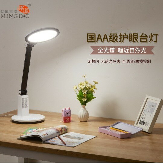 國雙A照度臺燈 學生書桌專用臺燈 孩子讀書寫作業 床頭閱讀護眼臺燈 柔光護眼檯燈 三擋調節