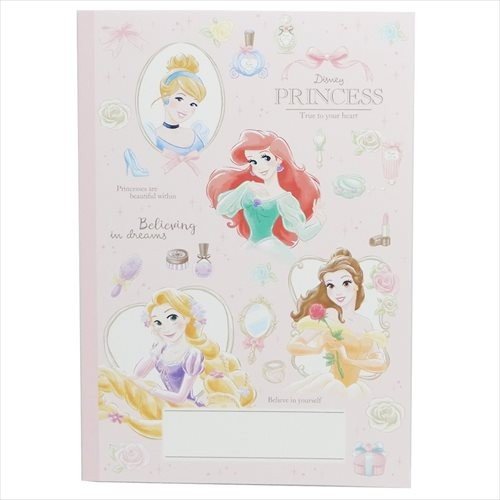 日貨 迪士尼 公主 筆記本 B5 方眼 格子 筆記 記錄 記事本 文具 disney 正版 授權 J00015441