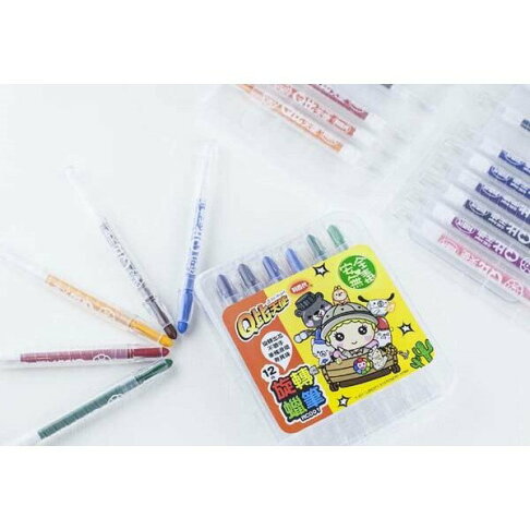 【K.J總務部】利百代 RC001/RC002 Q比旋轉蠟筆~12色組/24色組 0