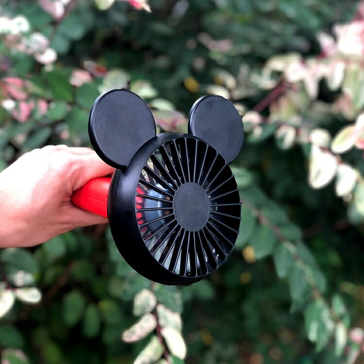FWSU95B 迪士尼 米奇手持USB風扇  夏日必備 三段式風量 360度調整 貼心止滑 隨身風扇 USB充電 3