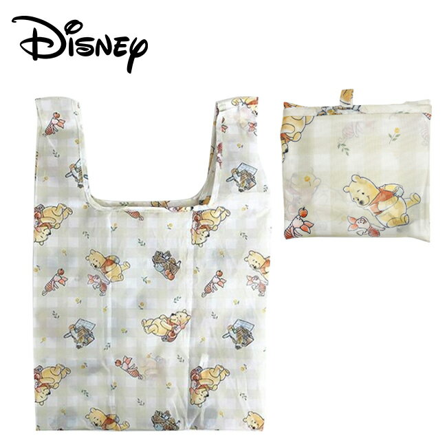 【日本正版】小熊維尼 摺疊 購物袋 環保袋 手提袋 防潑水 維尼 Winnie 迪士尼 Disney - 366296