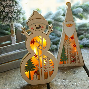 圣誕節雪人燈飾裝飾擺件飾品場景布置幼兒園教室走廊手工制作材料