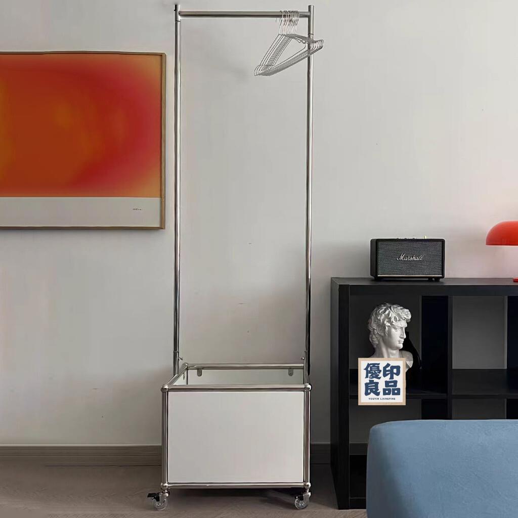 免運 衣架 衣帽架 掛衣架 USM風可移動衣架臥室收納架落地掛衣架不銹鋼模塊衣帽架收納筐 全館八折 工廠直銷 店長推薦 y5614 | 優印良 ...