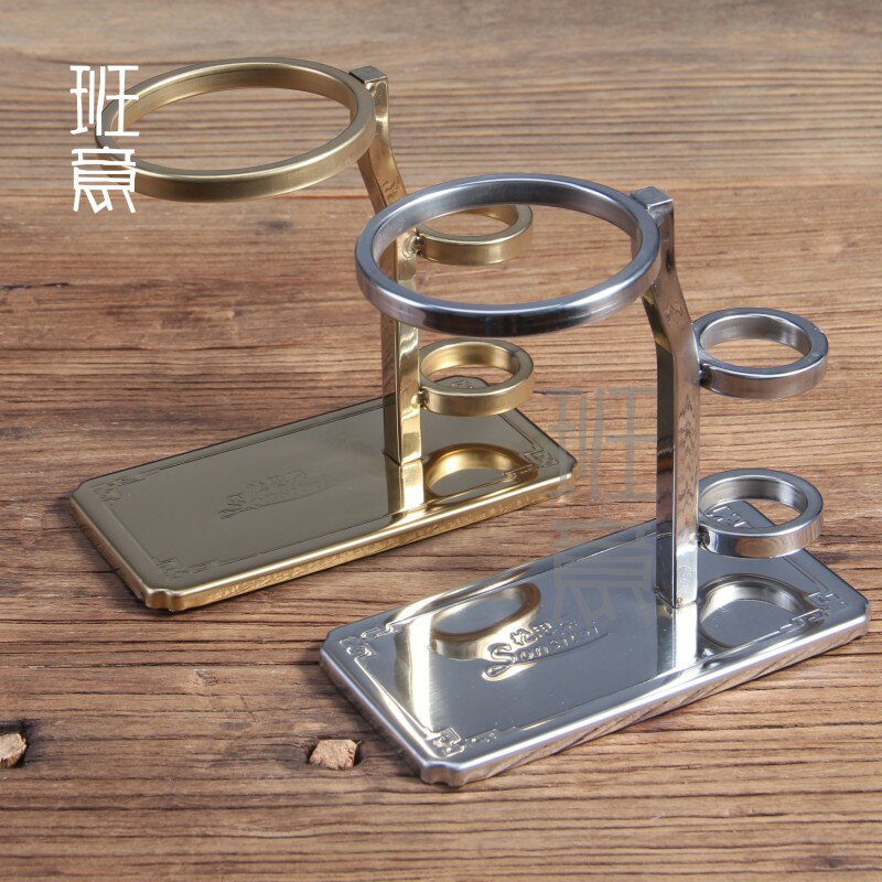 不銹鋼易泡架懶人泡茶架子茶漏架茶具配件茶支架耐熱玻璃公道杯1入