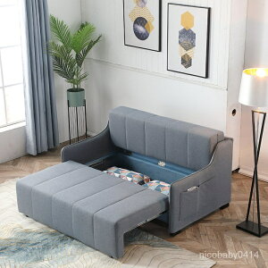 工廠沙發床低價促銷佛山傢具佈藝儲物沙髮床可折疊雙人兩用小戶型客廳簡約多功能沙髮 2T3E