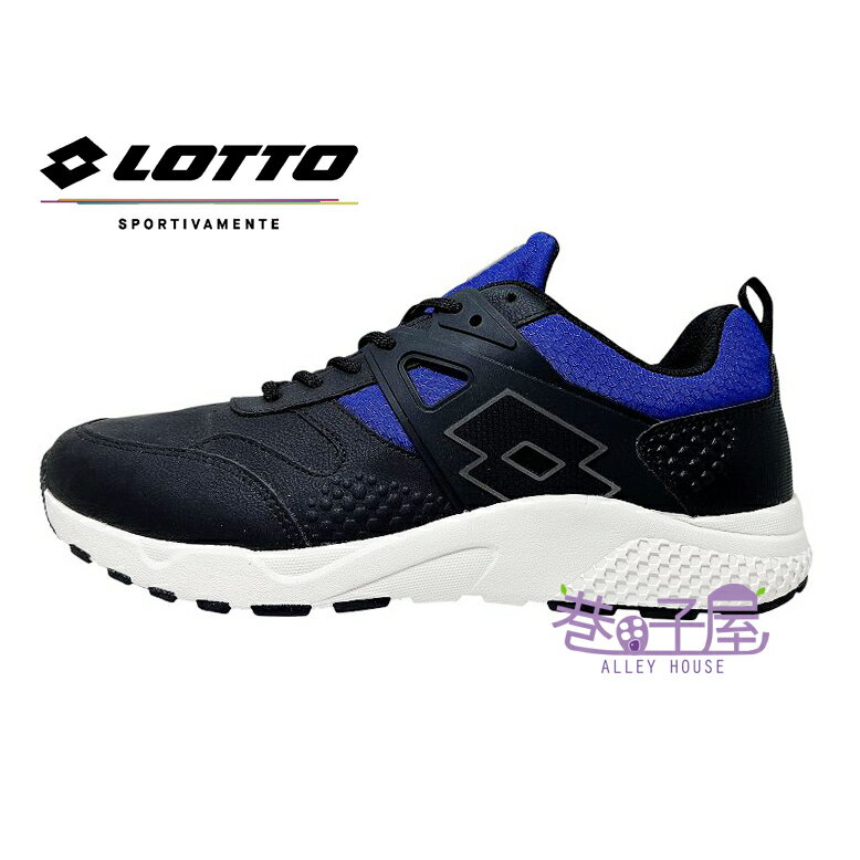 【剪標品出清】LOTTO樂得 男鞋 拼接 運動鞋 慢跑鞋 [LTM22] 黑藍【巷子屋】