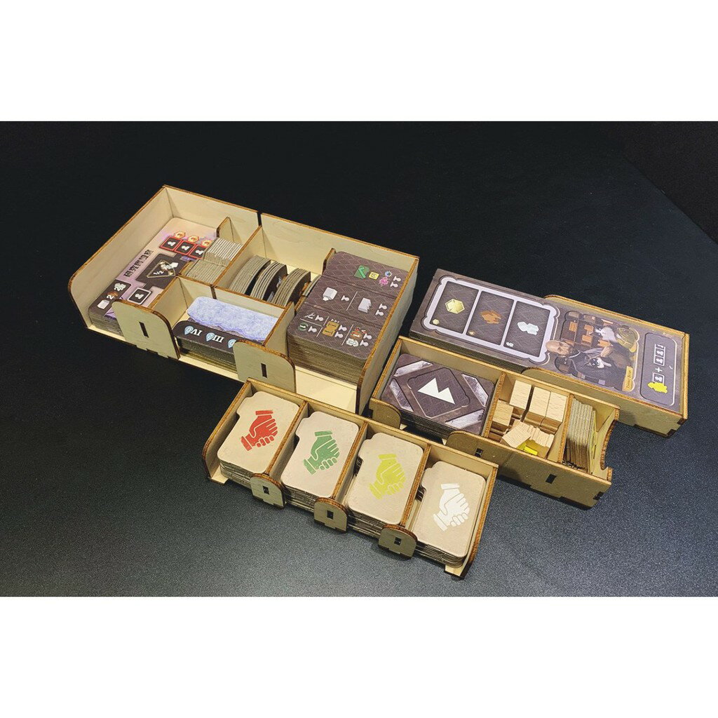 【桃園桌遊家】強國爭壩 Barrage 桌遊收納盒【免膠組裝】【烏鴉盒子收納盒】 3