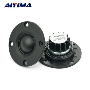 【日本代購】AIYIMA 2 件 52 毫米音訊便攜式揚聲器 6 歐姆 30W 球頂絲膜高音揚聲器 ABS 高音揚聲器帶鋁散熱器
