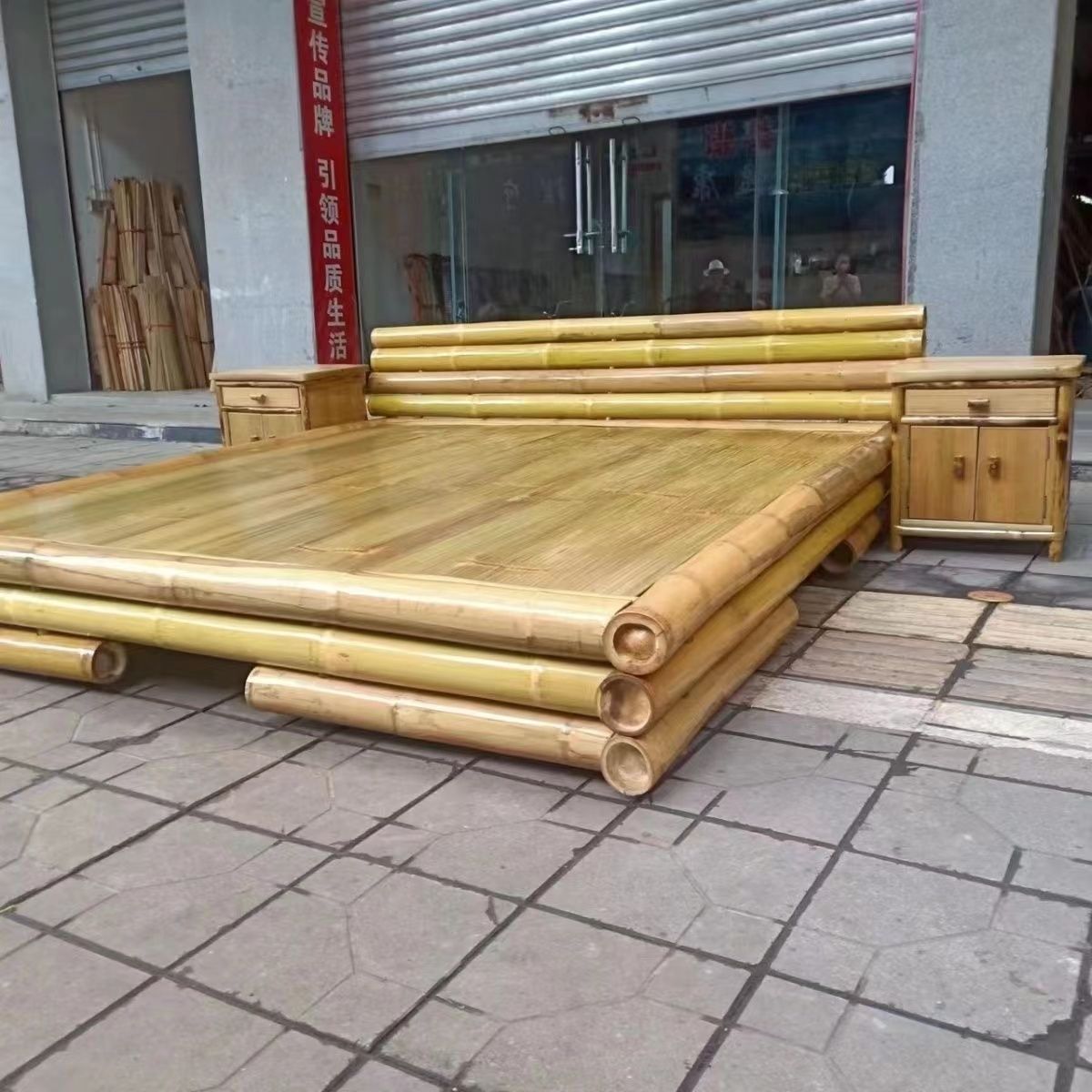 現貨速發！免運 榻榻米 竹床 沙發床 午休床 竹子床 竹家具竹床榻榻米沙發老式竹子床純手工制作 羅漢床沙發床午休床 八折下殺 特價出 可開發票 ...