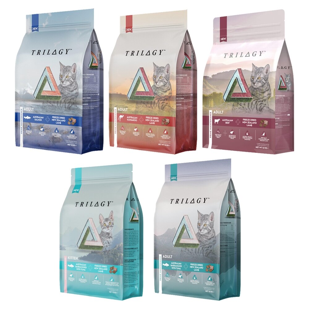 TRILOGY 奇境 貓飼料 無穀貓飼料【免運】尖吻鱸 澳洲鮭魚 袋鼠肉 奇境凍乾 凍乾貓飼料 公司貨『🐶🐱Ayumi』【 寵物用品 狂殺 ★ 滿額現抵$480 】請注意 部分出貨時間較長 1