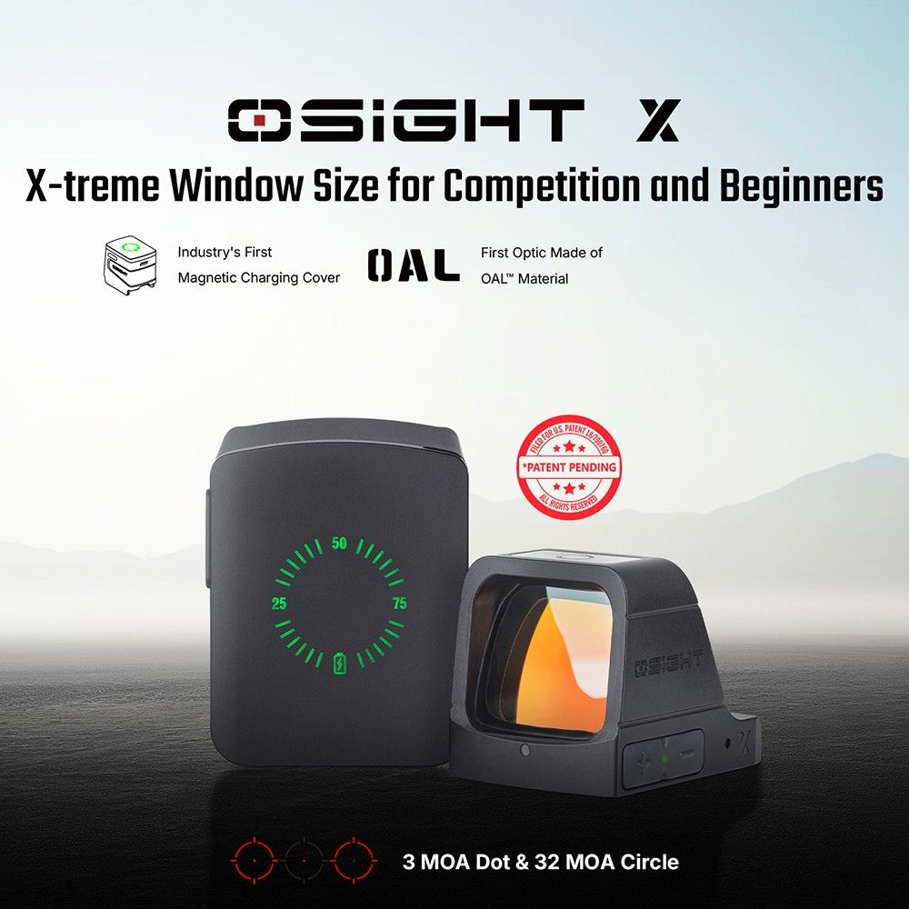 【翔準AOG】 Olight Osight X 3MOA 點 + 32MOA 圓形標線 內紅點 瞄準鏡 大視窗 磁吸充電蓋 OAL高硬度外殼
