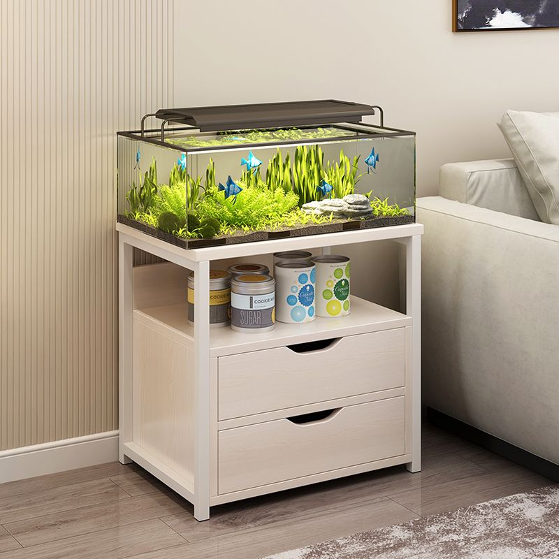 魚缸架子魚缸小型家用底柜金屬鐵藝水簇箱底架床頭小桌子置物架
