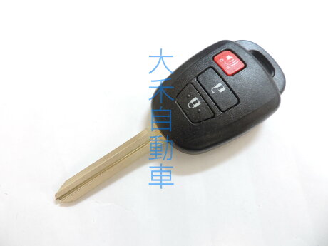 大禾自動車直柄晶片遙鑰匙外殼適用豐田2 3 4 鍵toyota 14 New Wish Rav4 大禾自動車 Rakuten樂天市場