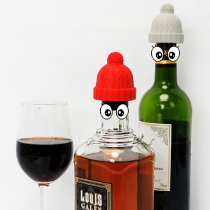 小紅帽紅酒瓶塞家用硅膠創意個性日本可愛密封葡萄酒起泡酒調料