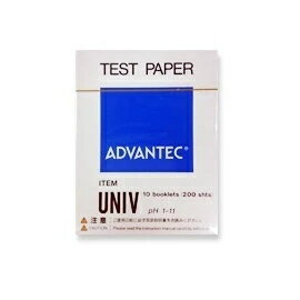 日本TOYO  ADVANTEC pH1-11試紙書型 200張 盒裝書型(20張/冊 10冊 共200張) 單色比對