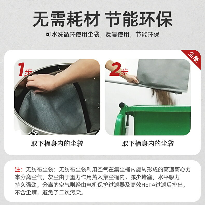 【詢價有驚喜】吸塵器工業用工廠大型強力大功率商用大吸力開荒美縫洗車店吸塵器 5