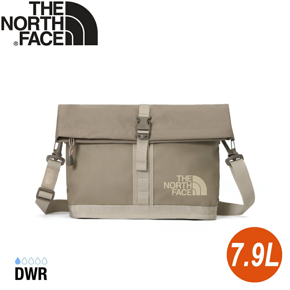 【The North Face 插扣式可調節單肩包《皂石白》】8BK6/登山/側揹包/斜揹包/運動包/隨身包