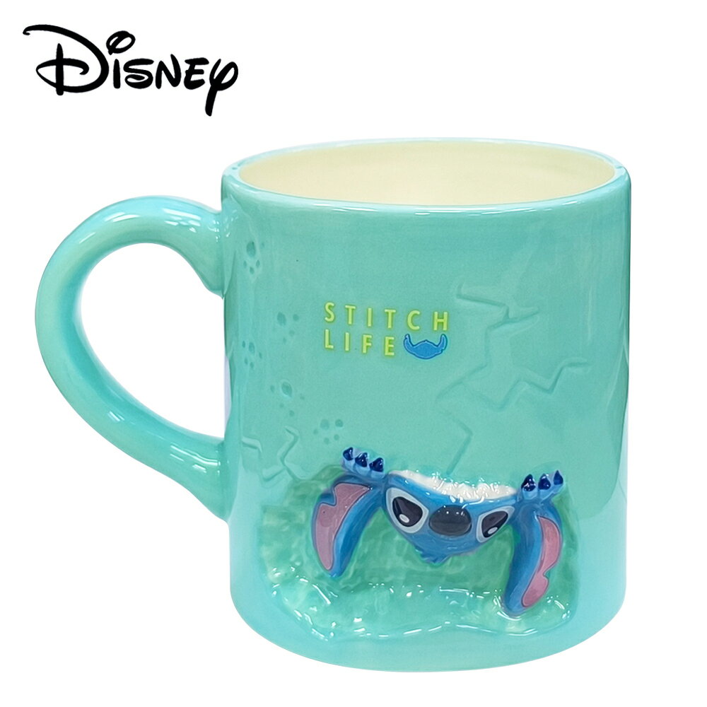 【日本正版】史迪奇 陶瓷 馬克杯 300ml 咖啡杯 星際寶貝 Stitch 迪士尼 Disney - 278344