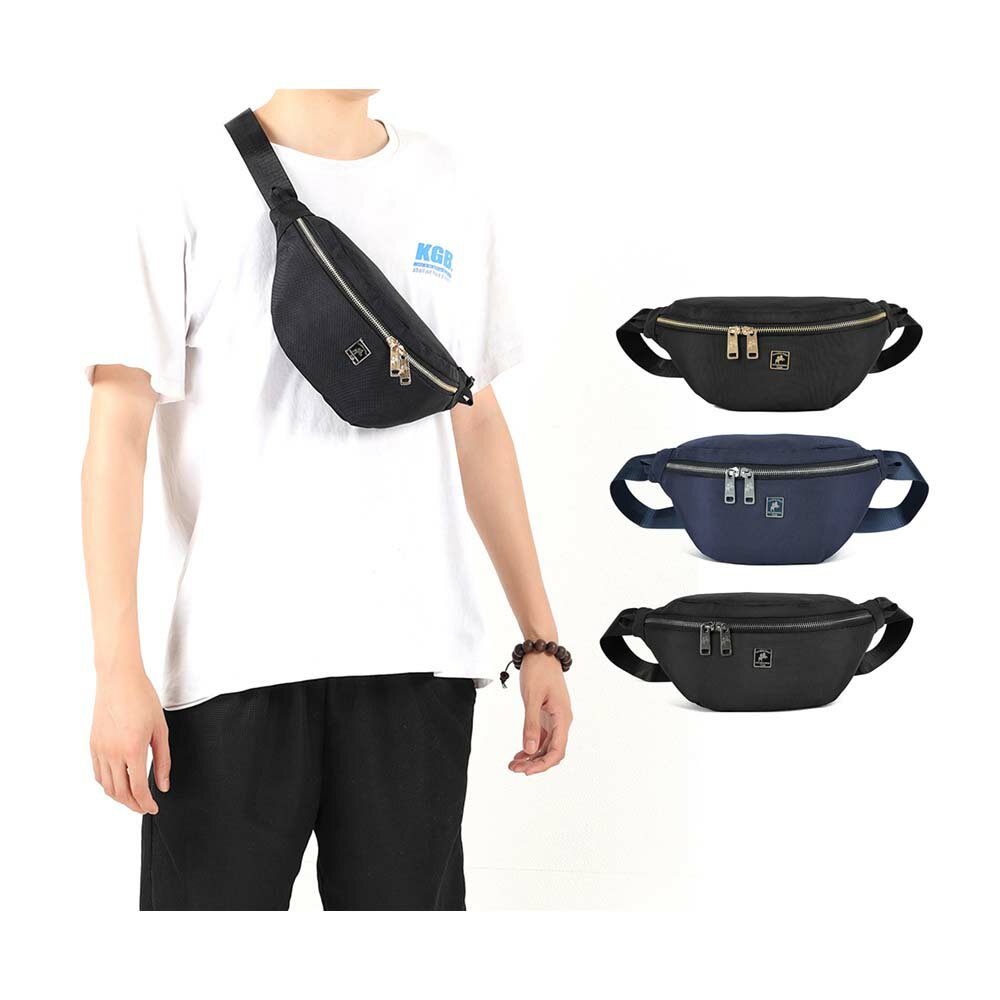 ~雪黛屋~SANDIA-POLO 腰胸包超小容量簡易袋口進口防水尼龍布BSP101824S500