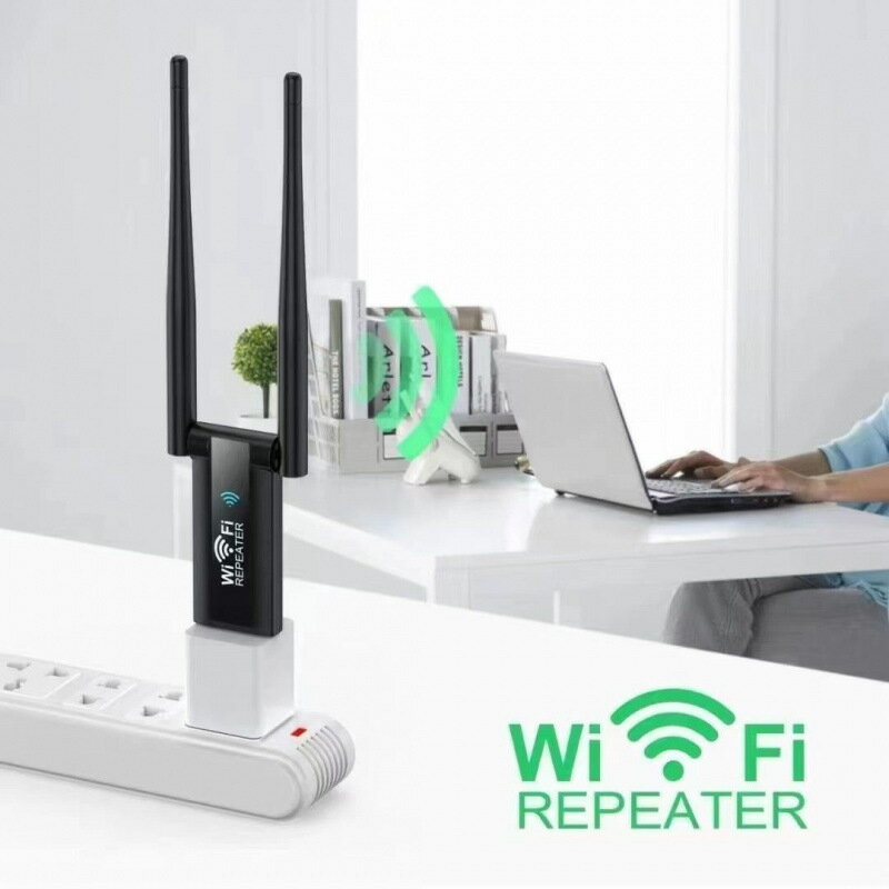 WiFi訊號放大器增強無線擴展器擴大中繼網絡路由器家用穿墻王接收【Snowbelle優選】