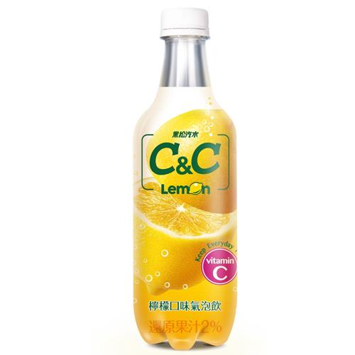 黑松汽水 C&C氣泡飲(檸檬口味)(500ml*4/瓶) [大買家]