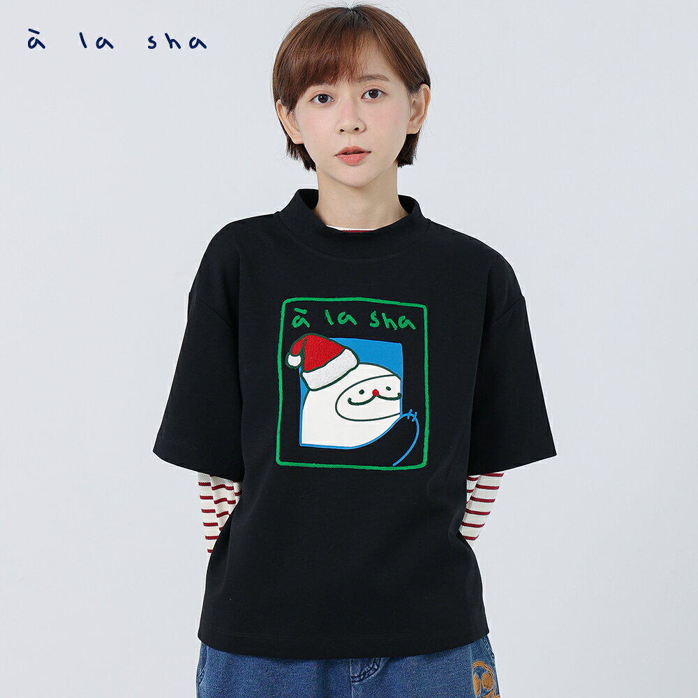 a la sha 聖誕抹茶短袖上衣 2
