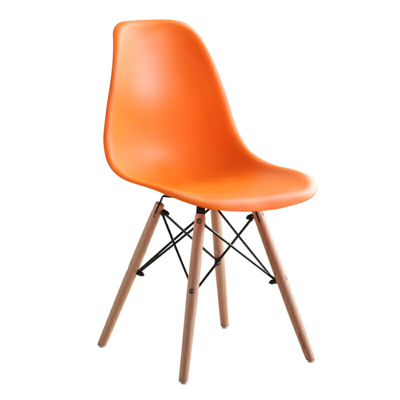 簡約餐椅 伊姆斯椅北歐現代簡約椅子創意凳子書桌椅辦公靠背椅家用實木餐椅【MJ16552】