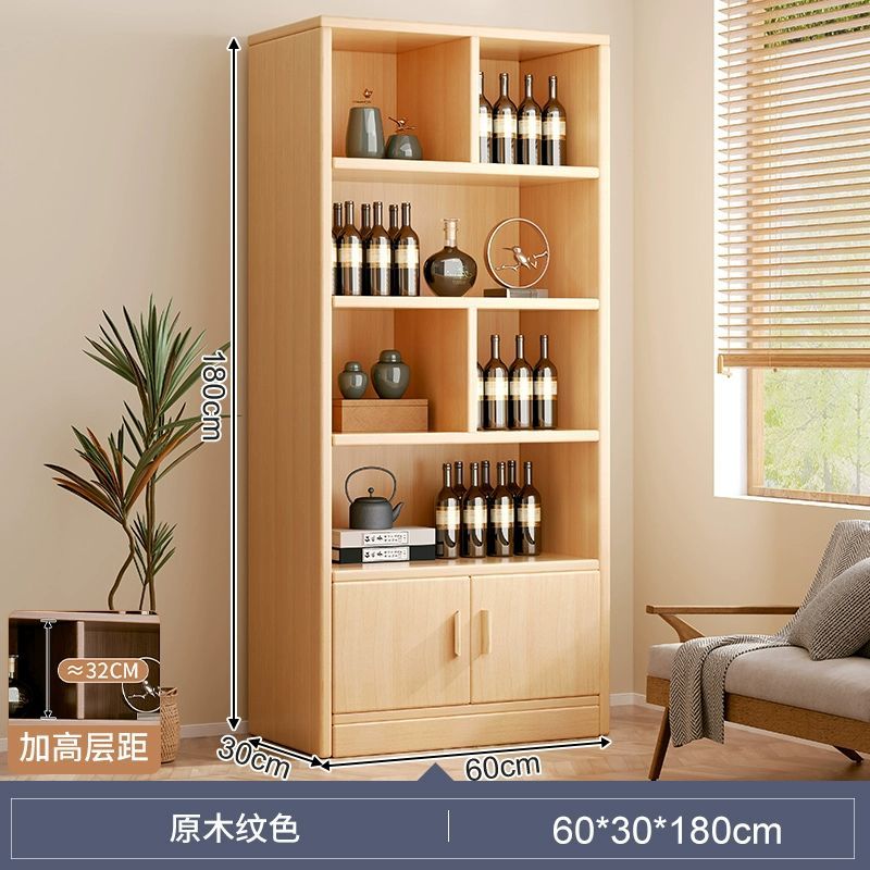 實木酒櫃家用客廳置物架展示櫃商用簡約小型玄關櫃靠墻隔斷櫃酒架S-67
