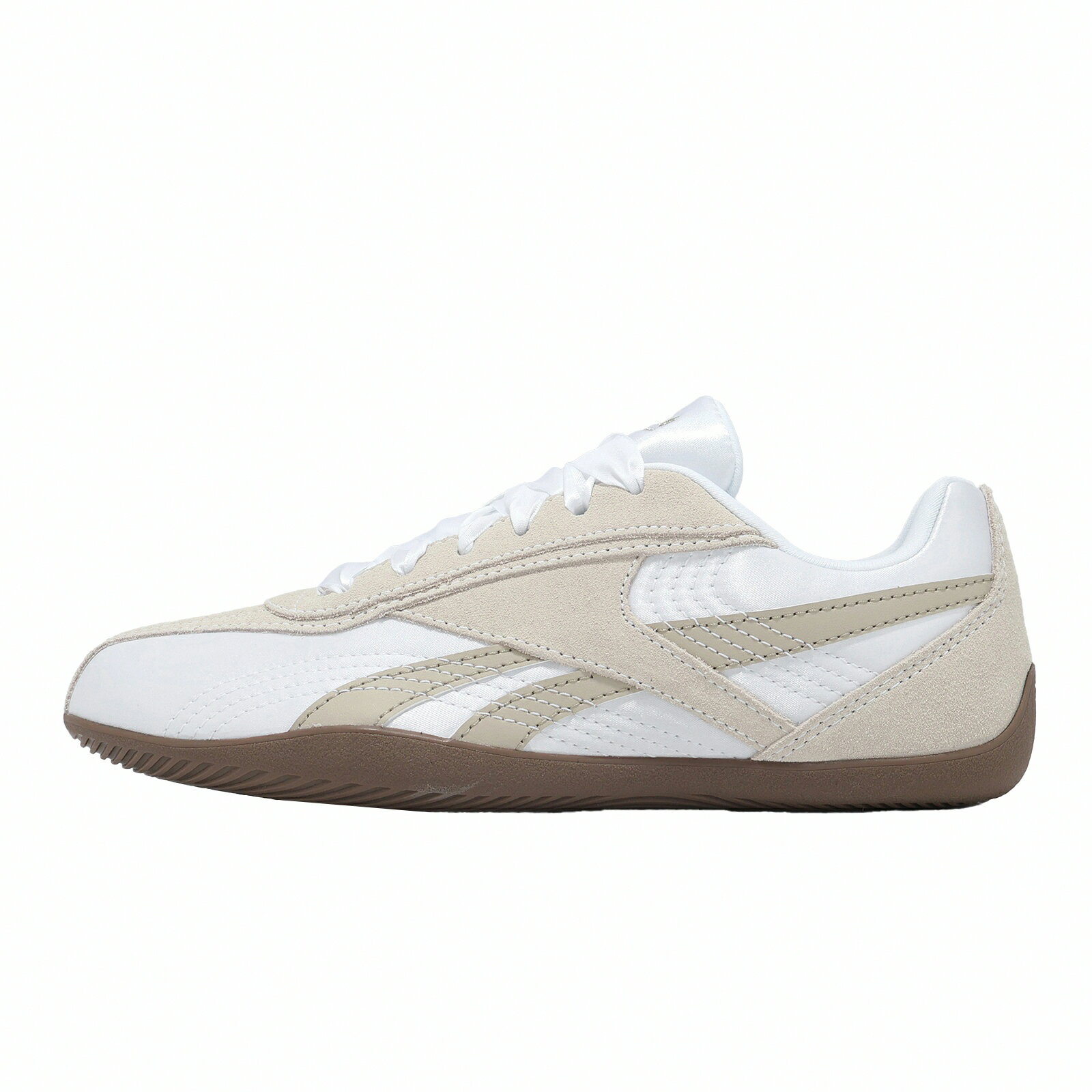 Reebok 休閒鞋 Ultra Lo 女鞋 米色 白 麂皮 緞面 復古 膠底 100245705