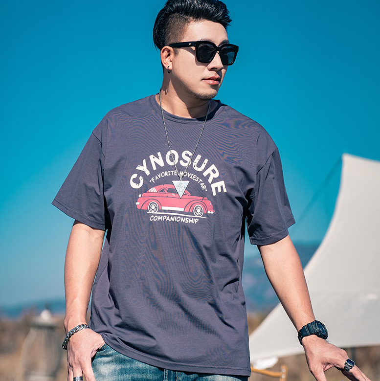 大尺碼男裝 短袖T恤 大尺碼T恤 圓領T恤 2XL~7XL 男潮服 個性t恤 加大尺碼 男短T 大碼t