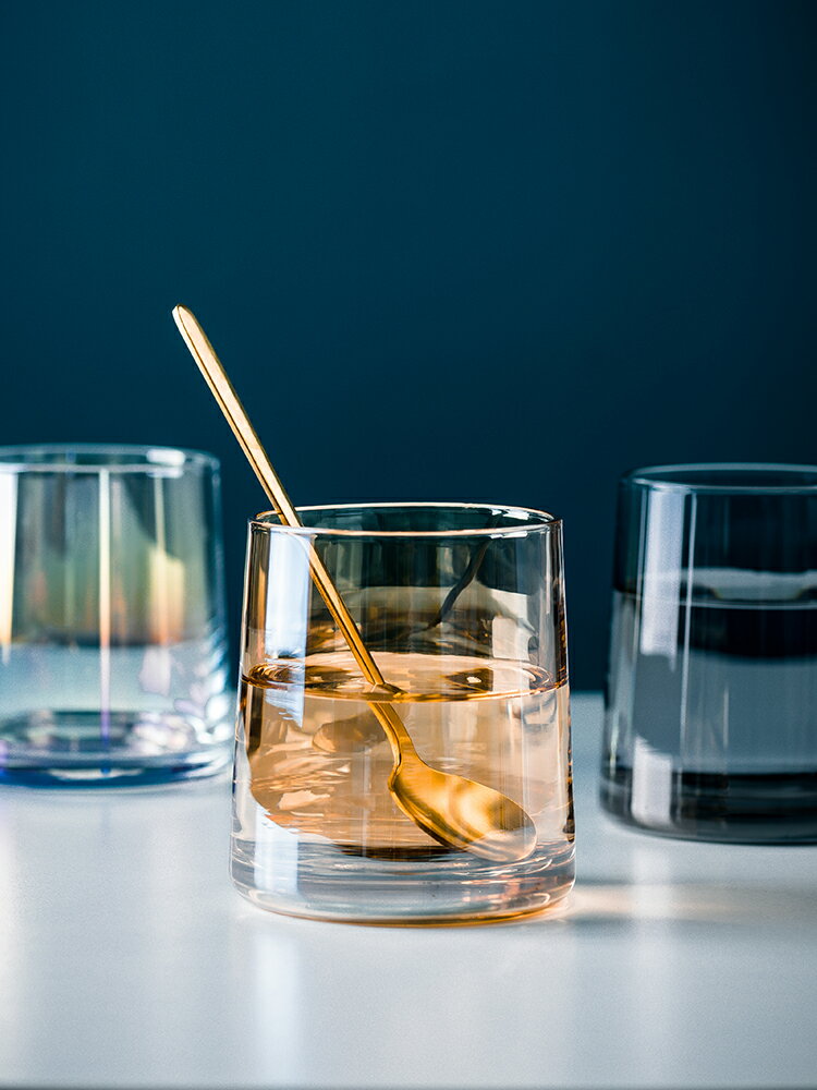 耐熱透明玻璃杯杯子玻璃ins風家用水杯茶杯簡約牛奶杯果汁杯酒杯