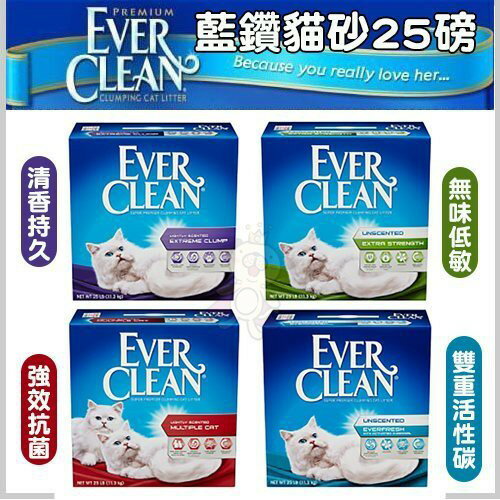 Ever Clean 藍鑽 貓砂【2盒免運】白標 藍標 綠標 紅標 貓砂『WANG』