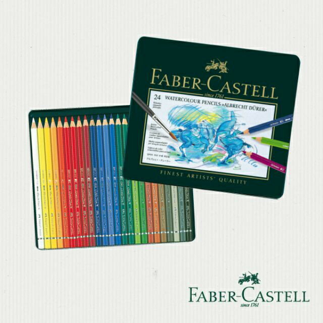 德國輝柏FABER CASTELL 110024 藝術家級油性色鉛筆24色