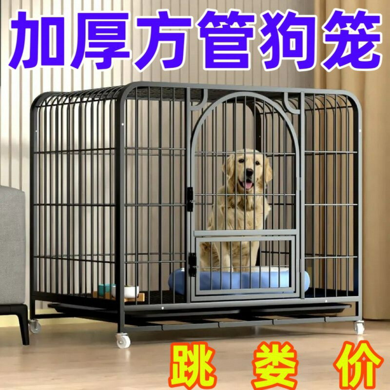 快速出貨 狗籠子寵物籠中大型犬泰迪金毛狗籠小型犬專用帶廁所家用柯基室內