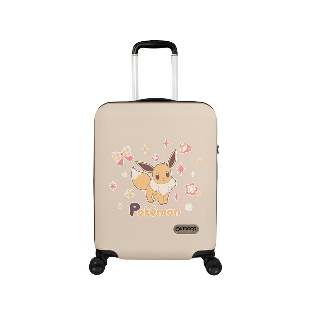【OUTDOOR】寶可夢Pokemon-伊布20吋行李箱-奶茶色 /個 ODGO23F20BE【領券滿額再折千12/31止】【領券滿額再折千12/31止】