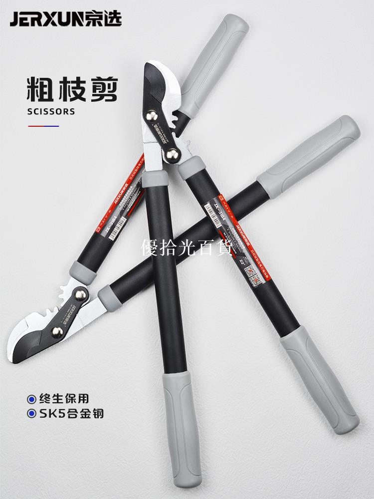 京選粗枝剪修枝剪果樹枝園林剪刀花藝灌木修剪省力大花剪園藝工具[領邦五金配件]