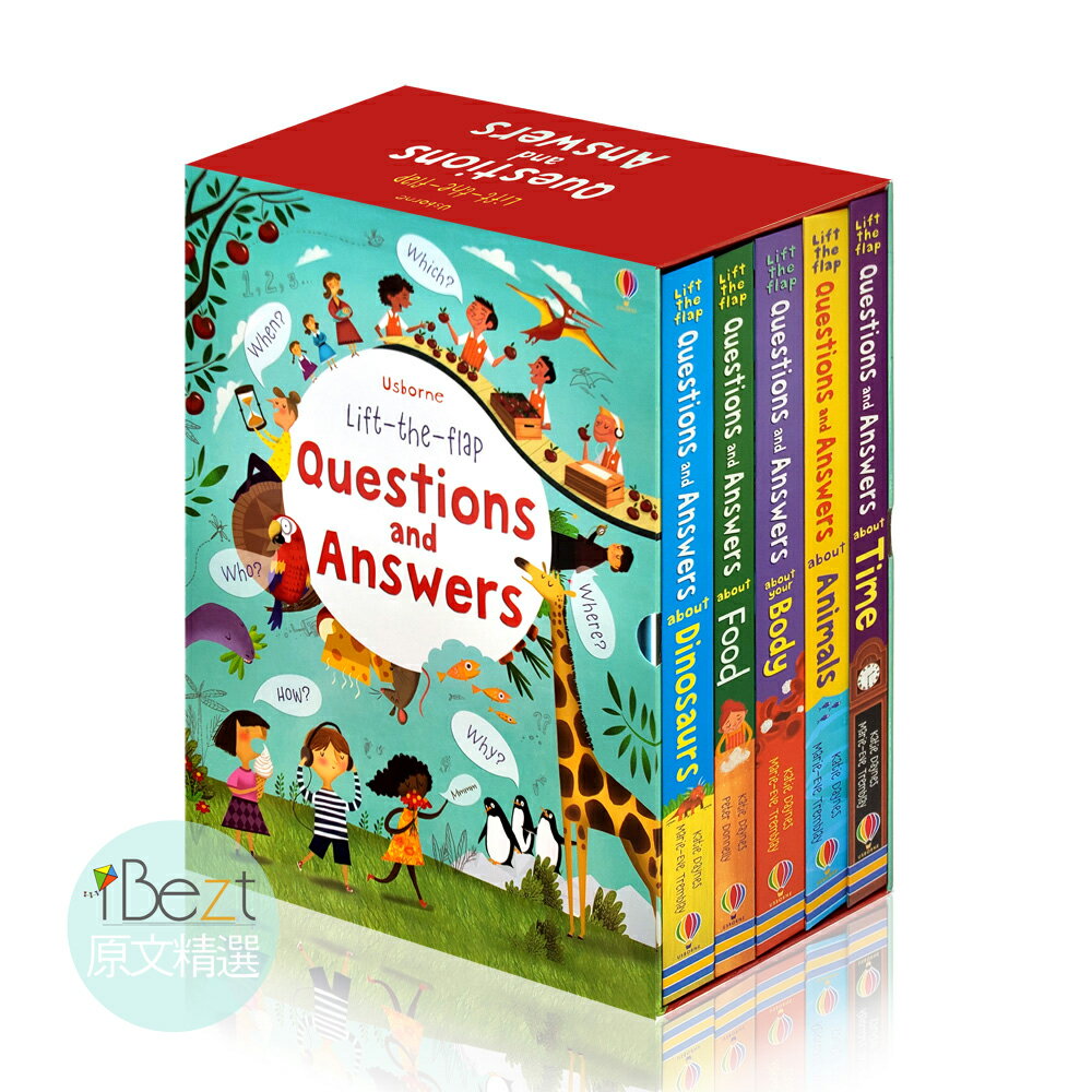 Usborne Lift-the-flap Question And Answers Box Set(5 Books) | 翻翻