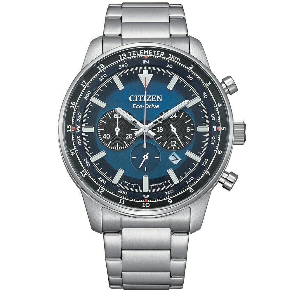 送禮首選★CITIZEN 星辰Chronograph系列光動能計時手錶CA4500-91L 附提袋【全館滿額折價★APP下單點數4倍送】線上購買享 實體門市同步服務
