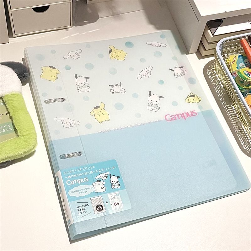 卡通活頁本可拆卸資料夾高顏值學生筆電