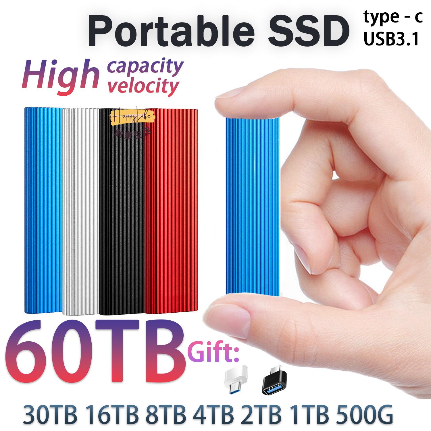 迷你 移動固態 硬碟 SSD 16TB 8T 1t 2t 4T 波紋移動硬碟 升級[DD0505006]