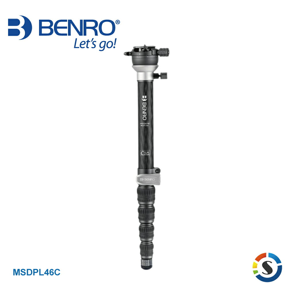 BENRO百諾 MSDPL46C 防水碳纖單腳架
