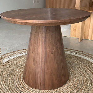 全實木圓桌 戶型創意茶幾沙髮邊幾 咖啡廳奶茶休閑桌