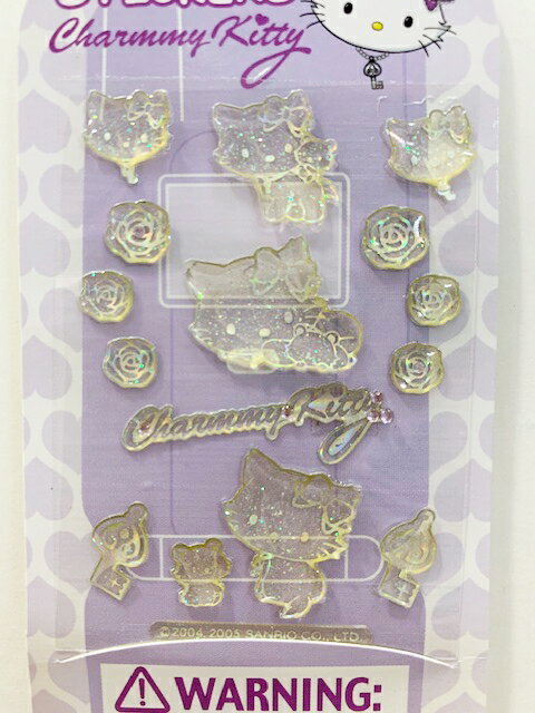 【震撼精品百貨】寵物貓 Charmmy Kitty 三麗鷗 寵物貓手機螢幕貼紙-透明白#64877 震撼日式精品百貨
