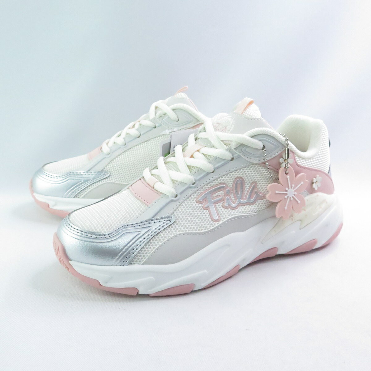 FILA 5C306Z515 櫻花 女休閒鞋 老爹鞋 運動鞋 Cherry Blossom 米粉【iSport愛運動】