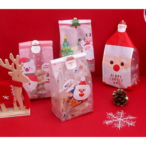 【嚴選&現貨】 7*15 /8.5*22 (50入) 聖誕節 封口袋 聖誕老人 餅乾袋 長條 熱封袋 機封袋 手工皂袋