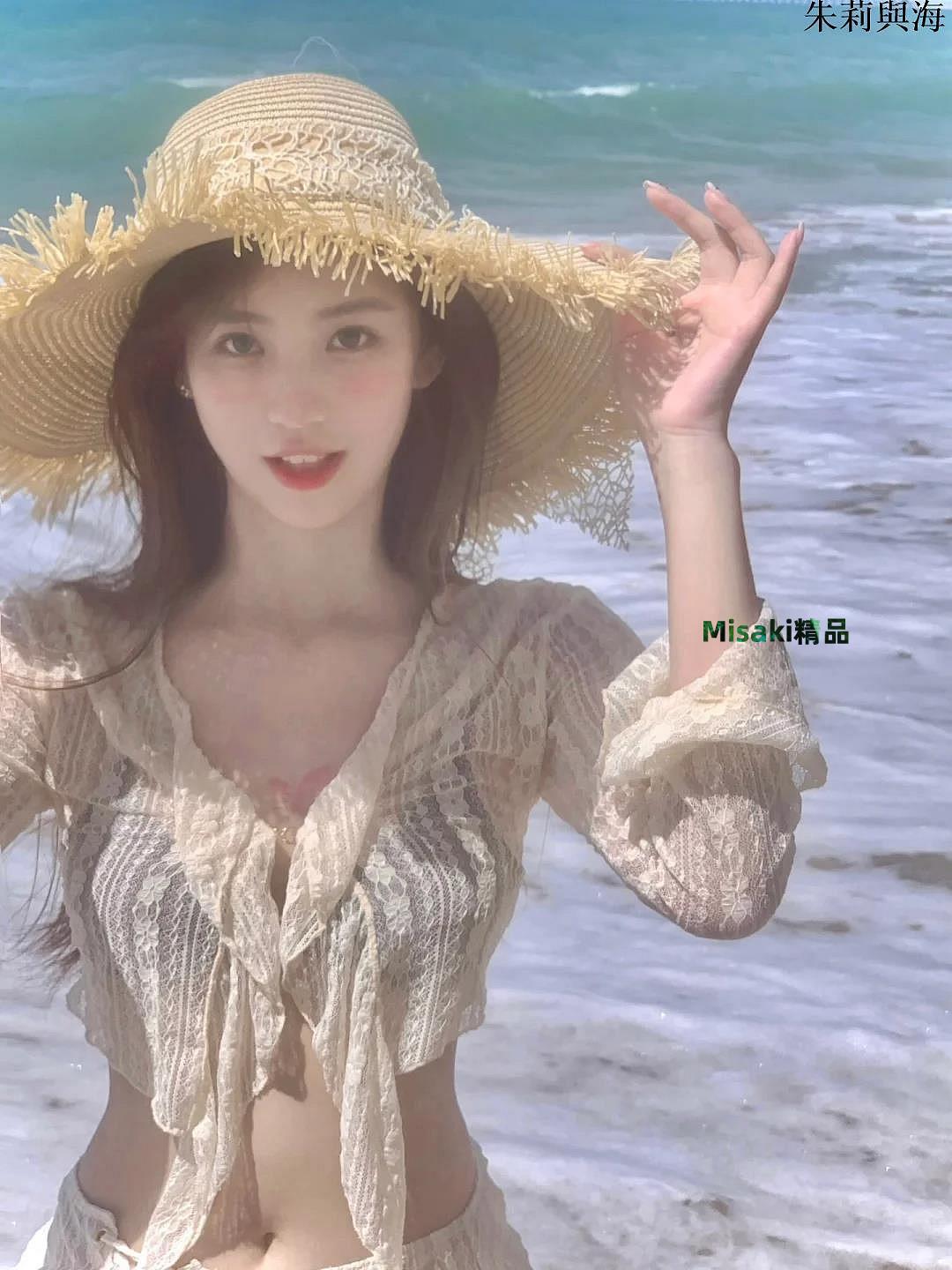 草帽大簷拉菲草帽子女春夏天沙灘海南三亞度假旅遊防曬遮陽海邊太陽帽 新品-Misaki精品