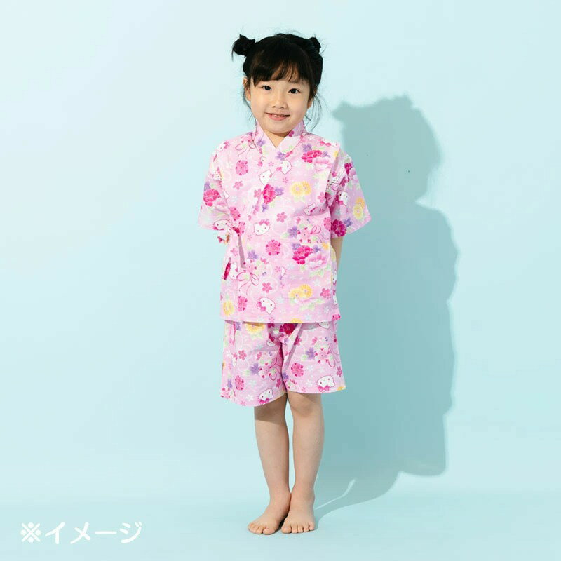 Sanrio Hello Kitty 兒童甚平 100cm~130cm |  和風服飾 夏日 兒童 親膚 純棉 日本樂天官方購入