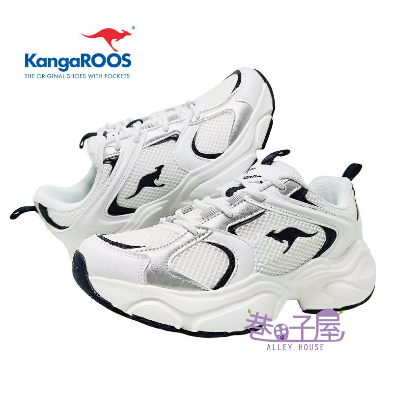 KangaROOS美國袋鼠鞋 女鞋 SWING 3 奶霜老爹鞋 運動鞋 [KW31789] 白【巷子屋】