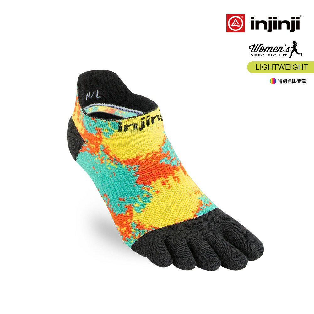 INJINJI RUN 女性輕量吸排五趾隱形襪 路跑 馬拉松襪 0923